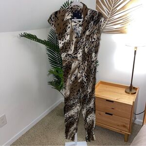 R13 Utility Jumpsuit‎ Abstract Cheetah XS